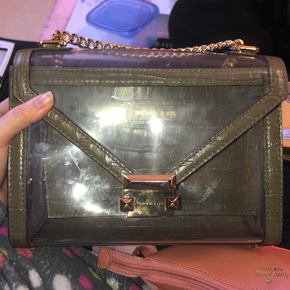 A clear MK bag
